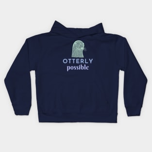 Otterly Possible - blue & purple Kids Hoodie